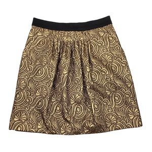 3.1 Phillip Lim Gold Brocade Mini Skirt